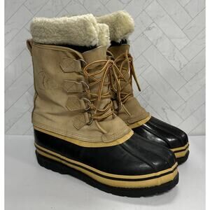 Seaway Mark Ten Hunting Duck Boots Leather Rubber Brown Wool Lined Men 7 Korea